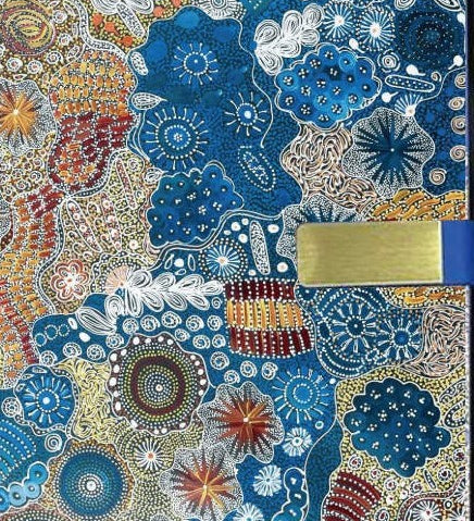 Notebook with aboriginal designs