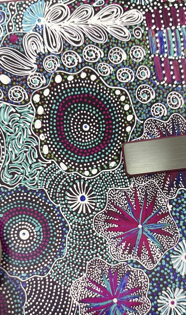 Notebook with aboriginal designs