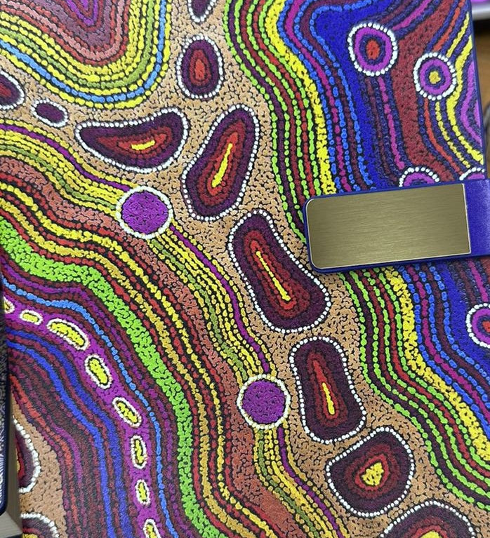 Notebook with aboriginal designs